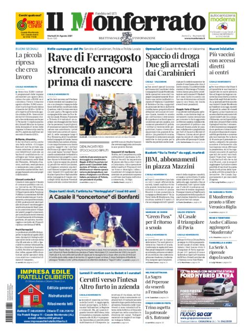 Il Monferrato - Edizione 62 del 24/08/2021